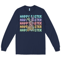 Navy happy easter Long Sleeve Tee - Artiststas