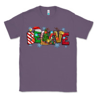 Lavender Christmas Believe Classic Tee - MaliasSmallBusiness