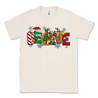 Natural Christmas Believe Classic Tee - MaliasSmallBusiness