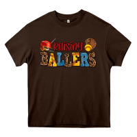 Chocolate Brown raising ballers Heavy Core Tee - AdoDesignShop