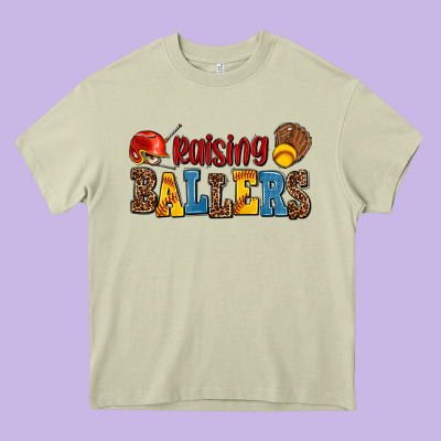 Raising Ballers Heavy Core Tee Designed By Adodesignshop
