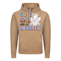 Vintage Coffee cute smart and a little bit dramatic Vintage Hoodie - MaliasSmallBusiness