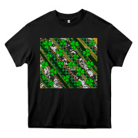 Black st patricks western brush strokes Heavy Core Tee - Artiststas