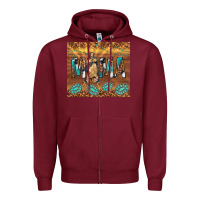 Burgundy our lady of guadalupe Zipper Hoodie - TumblerDesignByShophia