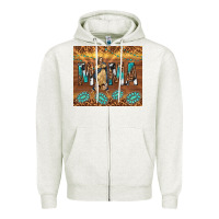 Oatmeal Heather our lady of guadalupe Zipper Hoodie - TumblerDesignByShophia
