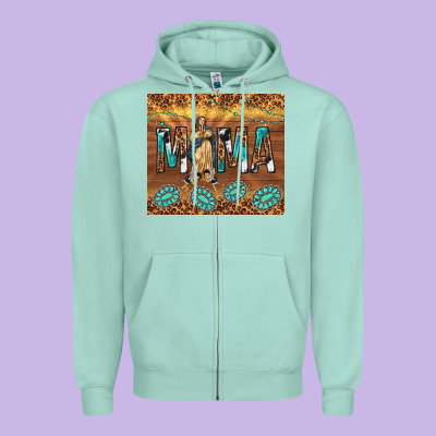 Our Lady Of Guadalupe Zipper Hoodie Designed By Tumblerdesignbyshophia