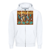 White our lady of guadalupe Zipper Hoodie - TumblerDesignByShophia