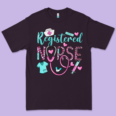 Registered Nurse Rn Premium Tee Designed By Barkaloodesign