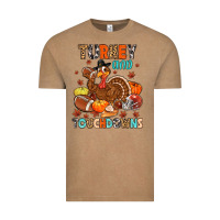 Vintage Coffee turkey and touchdowns Vintage Tee - MaliasSmallBusiness