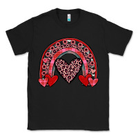 Black valentines heart rainbow Classic Tee - JahusDesignShop