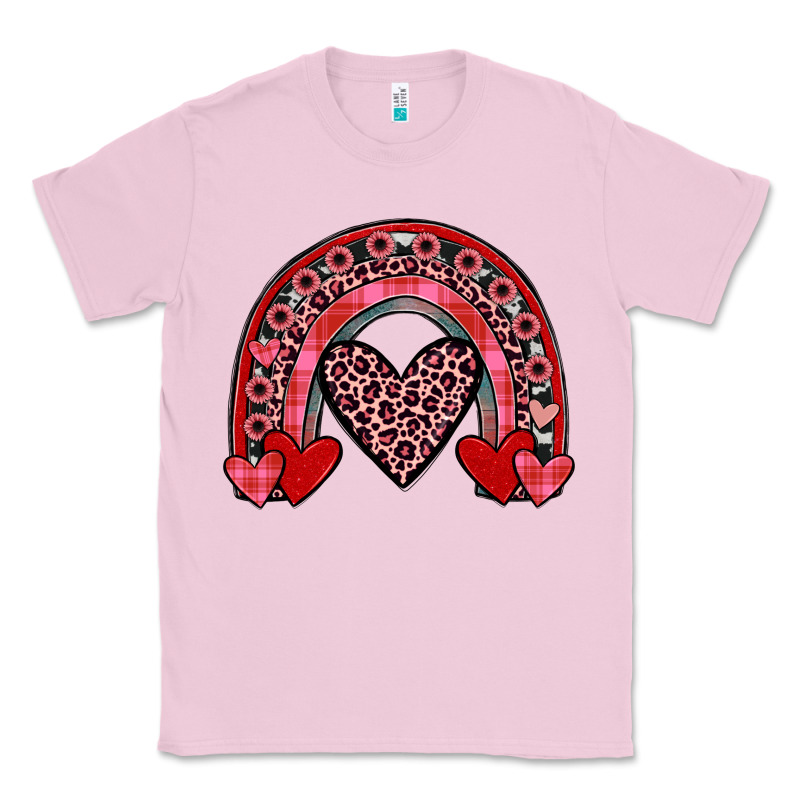 Valentines Heart Rainbow Classic Tee by JahusDesignShop | Teevron