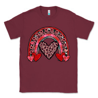 Burgundy valentines heart rainbow Classic Tee - JahusDesignShop