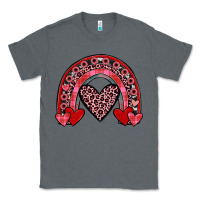 Charcoal Heather valentines heart rainbow Classic Tee - JahusDesignShop