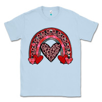 Dusty Blue valentines heart rainbow Classic Tee - JahusDesignShop