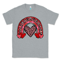 Heather Grey valentines heart rainbow Classic Tee - JahusDesignShop