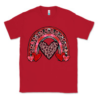 Red valentines heart rainbow Classic Tee - JahusDesignShop