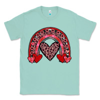 Seafoam valentines heart rainbow Classic Tee - JahusDesignShop