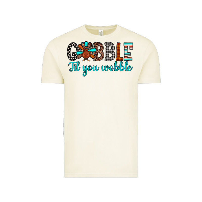Gobble Til Tou Wobble Vintage Tee by JahusDesignShop | Teevron