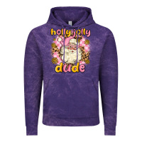 Cloud Purple holly jolly dude Vintage Hoodie - MaliasSmallBusiness