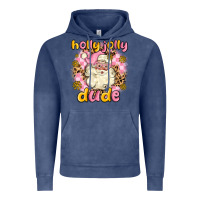 Vintage Denim holly jolly dude Vintage Hoodie - MaliasSmallBusiness