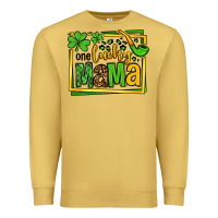 Antique Gold One lucky mama St. Patrick's Premium Sweatshirt - OliviaCreatesArt