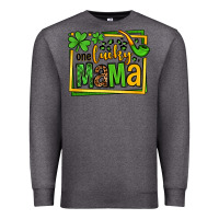 Charcoal Heather One lucky mama St. Patrick's Premium Sweatshirt - OliviaCreatesArt