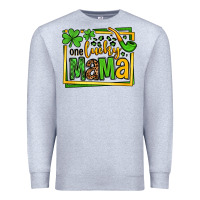 Heather Grey One lucky mama St. Patrick's Premium Sweatshirt - OliviaCreatesArt