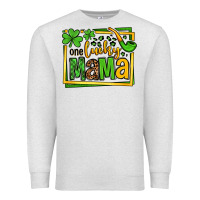 Oatmeal Heather One lucky mama St. Patrick's Premium Sweatshirt - OliviaCreatesArt