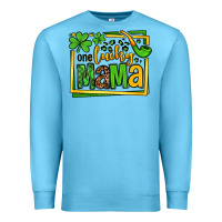 Ocean Blue One lucky mama St. Patrick's Premium Sweatshirt - OliviaCreatesArt