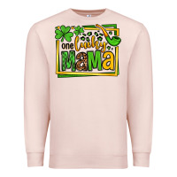 Pale Pink One lucky mama St. Patrick's Premium Sweatshirt - OliviaCreatesArt