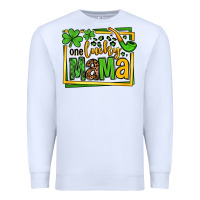 White One lucky mama St. Patrick's Premium Sweatshirt - OliviaCreatesArt