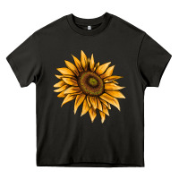 Asphalt sunflower Heavy Core Tee - AdoDesignShop