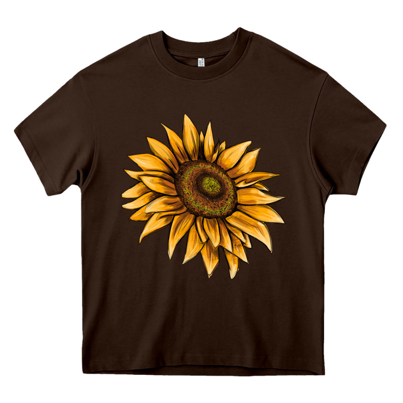Sunflower Heavy Core Tee by AdoDesignShop | Teevron
