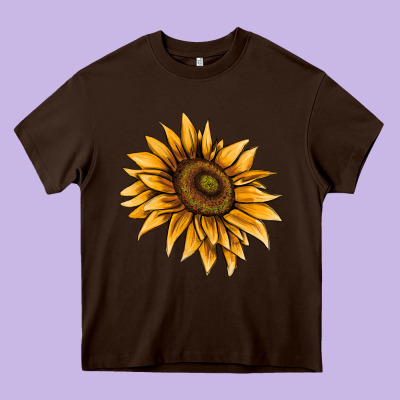 Sunflower Heavy Core Tee Designed By Adodesignshop