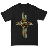 Black cross with thorn Premium Tee - BarkalooDesign