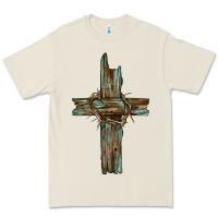 Bone cross with thorn Premium Tee - BarkalooDesign