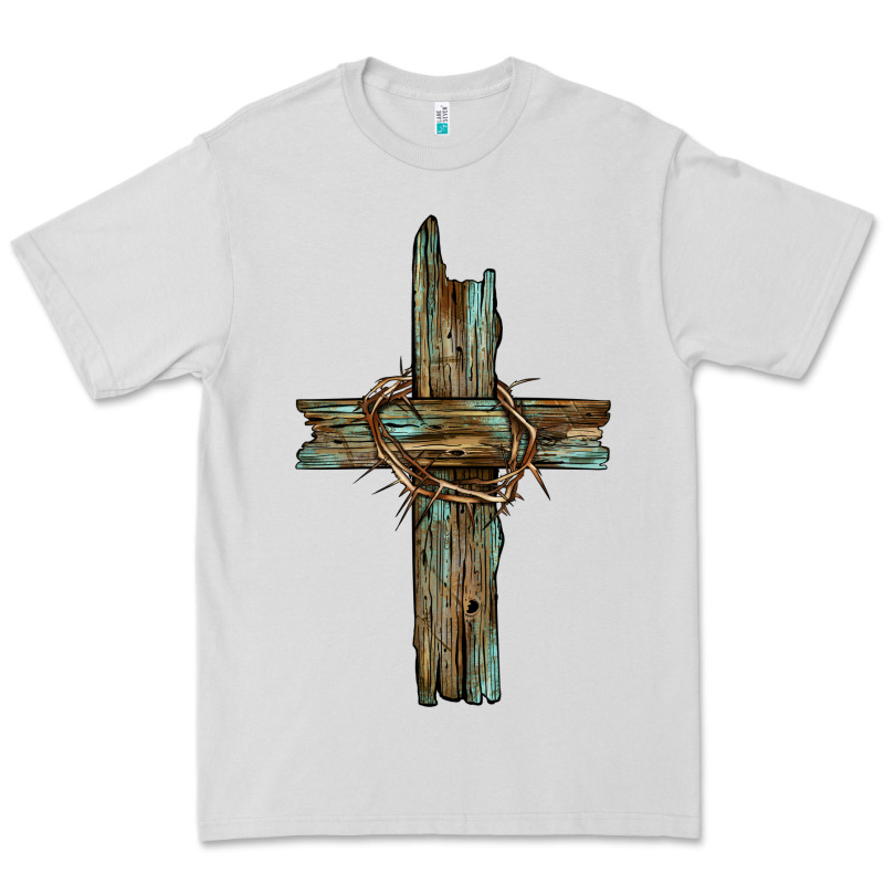 Cross With Thorn Premium Tee by BarkalooDesign | Teevron