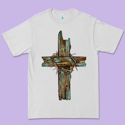 Cross With Thorn Premium Tee Designed By Barkaloodesign
