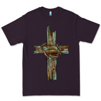 Plum cross with thorn Premium Tee - BarkalooDesign