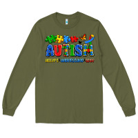 Army Green autism accept understand love Long Sleeve Tee - Artiststas