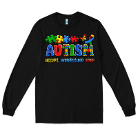 Black autism accept understand love Long Sleeve Tee - Artiststas