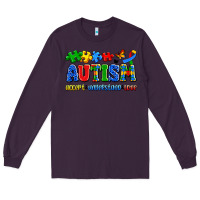 Plum autism accept understand love Long Sleeve Tee - Artiststas