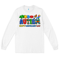 White autism accept understand love Long Sleeve Tee - Artiststas