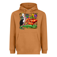 Meerkat mardi gras pelican crawfish crocodile Heavyweight Hoodie - OliviaCreatesArt