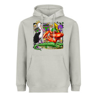 Moon Dust mardi gras pelican crawfish crocodile Heavyweight Hoodie - OliviaCreatesArt