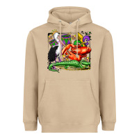 Mushroom mardi gras pelican crawfish crocodile Heavyweight Hoodie - OliviaCreatesArt