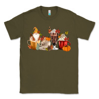 Army Green Fall Gnome Coffee Cups Classic Tee - MaliasSmallBusiness