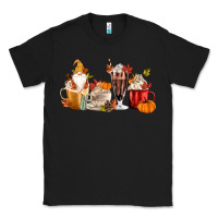 Black Fall Gnome Coffee Cups Classic Tee - MaliasSmallBusiness