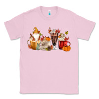 Bubblegum Pink Fall Gnome Coffee Cups Classic Tee - MaliasSmallBusiness