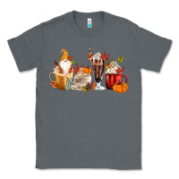 Charcoal Heather Fall Gnome Coffee Cups Classic Tee - MaliasSmallBusiness